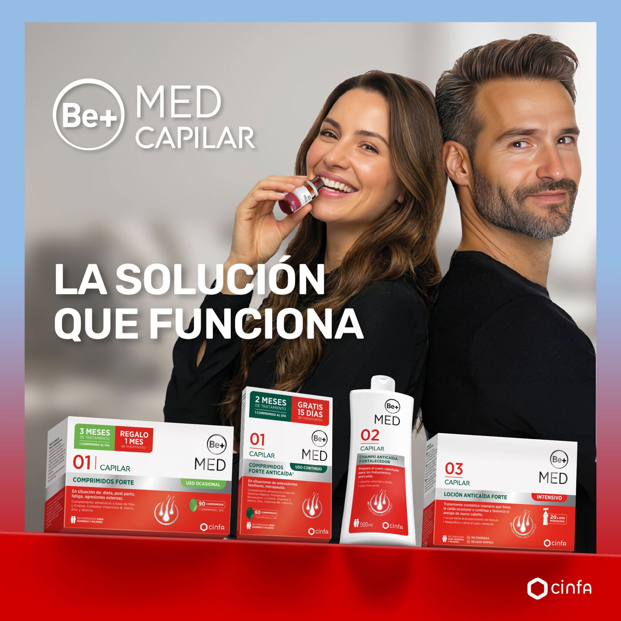 Be+MED CAPILAR ANTICAÍDA GAMA
